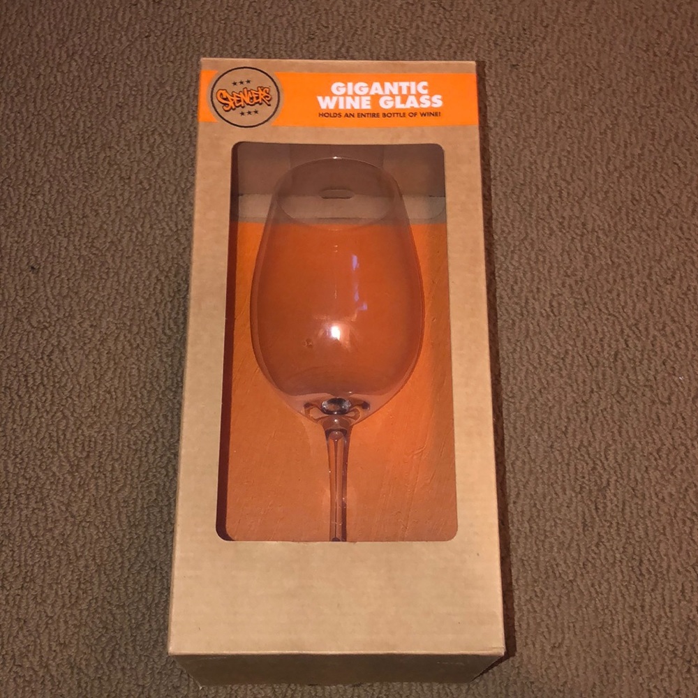 Never used wine glass